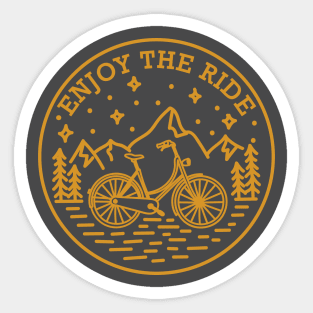 Enjoy the ride hand-drawn Sticker